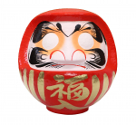 Takasaki Daruma nukk Suurus 6 Hea tervise ja kaitseks kaunistuse/eseme eest, Punane, (20x19x22cm), Haigus, HKDM-6-RE-8 punane