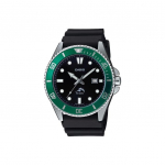 Casio Standard Series Swordfish Sukeldujakell 200m Veekindel Helendav Kvartsmehhanism Vaik Roostevabast Terasest Rihm Meeste kellad Must MDV-106B-1A3VCF Regular Watch Box,Green Watch Case
