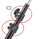 1pcs Lamp bracket mold clamp telescopic rods fixed buckles 28mm 30mm pipe clamp fastener metal aluminum tube clamps black