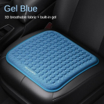 3D Hingav Autoistmepadi Suvepadi Kumer Disain Soojuse Hajutamiseks Higikindel Universaalne Autotooli Matt Padi TPR Cold Gel&Spring and Summer sinine