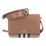 Burberry logo magnetilise kinnitusega nahast crossbody &otilde;lakott Naiste kotid Pruun Beež 80844891 Basic Set (Bag+Dust Bag)