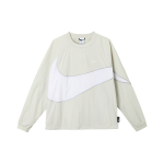 Nike Swoosh V&auml;rviplokk Logotr&uuml;kiga &Uuml;mmarguse Kaelusega Dressipluus Meeste Topid Helebeež DX0661-072 XXL white