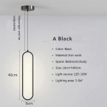 Kaasaegne Minimalistlik LED Ripatsvalgusti L&uuml;hter Magamistoa Restorani Elutoa Kuldne Must Rippuvate Lampide Kaunistus Led Lustre Tricolor light must