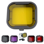 4pcs Diving Filter Yellow Red Purple Grey Pink Underwater Dive Filters for Go Pro Hero 3+ 4 Waterproof case Accessories yellow