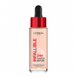 L&rsquo;Or&eacute;al Paris Infallible 24H toonitud seerum-jumestuskreem, kerge katvus, niiske ja s&auml;rav viimistlus, &uuml;lekandekindel, 30ml
