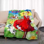 Candy Candy Anime Tekk Kawaii Jaapani Anime Flanell &Uuml;lipehme Soe Tekk Sobib Koju Neli Aastaaega Magamistoa Tekk 150x200cm