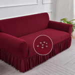 Paks Žakardist Diivanikate Elutuppa, Veekindel Diivanikate, 1-kohaline, 2-kohaline, 3-kohaline, 4-kohaline 1 seater(90-140cm) veinipunane v&auml;rv