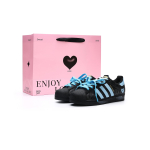Adidas Originals SUPERSTAR Skateboard Shoes Unisex Low Top Black Blue EG4959(Team717-NO.2) 45⅓ pink