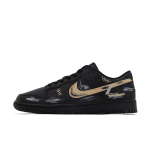 Nike Dunk Nahkkate Kulumiskindel Madal Ketsid Unisex Must Kollane IO7606-010(Meeskond59-) 44