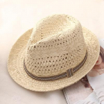 Suvine rand naiste p&auml;ikesem&uuml;ts meeste jazz-&otilde;lgk&uuml;bar vabaaja Panama m&uuml;ts meessoost Fedora br&auml;ndi mood naiste m&uuml;tsid naistele nokkm&uuml;ts 58cm beež