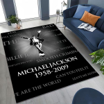 Moodne MJ Michael Jackson Popi Kuninga Kunstivaip Magamistoa Elutoa Diivani Kodu Uksemati Kaunistuseks, Suur Laste Libisemisvastane P&otilde;randamatt 80x120cm( 31x47in)