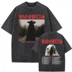 Bad Omens Do You Feel Love Tour 2026 Vintaažne pestud T-s&auml;rk Gooti Rocki B&auml;ndi Kontserdi T-s&auml;rgid Mehed Naised Mood &Uuml;legabariidiline T-s&auml;rk S mitmev&auml;rviline