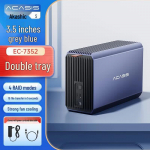 Acasis USB 3.0 v&auml;line 2,5/3,5-tolline k&otilde;vaketta/SSD korpus ja dokk