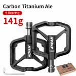 Titaanist Teljega Pedaalid &Uuml;limalt Kerged 141g S&uuml;sinikkorpus Titaanisulami Teljega 4 Laagriga Pedaal Libisemisvastased MTB Pedaalid Talvine S&otilde;it 4-Bearing gray