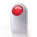 Traadita siseruumide heli- ja valgusalarms laetava sireeniga koduturvalisuse jaoks 20.5 x 13 x 8 mm gray