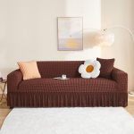 1/2/3/4 istmega Seersucker diivani kate K&otilde;rge venitusega diivanikate Paks nurgadiivani kaitse Elastsed nurgadiivani katted 1 Seater 90-140cm