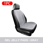 SEAMETAL jahutav geeliga autokatte istekate Hingav ja jahe autoistme kate libisemiskindel k&auml;rgstruktuuri disainiga geelist toolikaitse kate Black-2pcs black