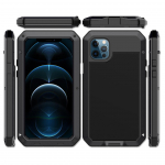 Tugev kaitsekiht, metallist alumiinium&uuml;mbris iPhone 16 15 14 13 12 mini 11 Pro 7 8 Plus XS Max XR SE 16e jaoks, p&otilde;rutuskindel kate For iPhone 8 must