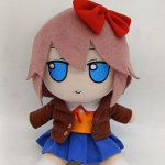 Anime Natsuki Monika Sayori Yuri Cosplay Puuvillane Nukk Pehme M&auml;nguasi T&auml;idisega Nukud Armas Multikakuju Kuju Rekvisiit Unisex Pehmed Pehmed M&auml;nguasjad 20cm brown