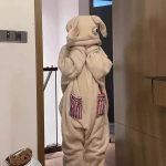 Naiste &uuml;likonn K&uuml;&uuml;lik &Uuml;hes t&uuml;kis pidžaama Flanell K&uuml;&uuml;lik Naljakas T&uuml;druk Cosplay Kost&uuml;&uuml;m Koduriided Multifilm Jumpsuit Paar Parim S&otilde;ber &Ouml;&ouml;riided EI sisalda susse XL gray
