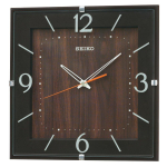 Seiko Kella Seinakella Raadio Ruudukujuline Tume KX398B Kell, Looduslik, Kontrollitud, Analoog, Kuju, Pruun, pruun