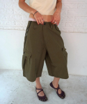KIJIKO Ke614. Pestud Bermuda Cargo P&uuml;ksid Khaki Khaki/S black