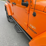 08-17 JK Wrangler Jalatallad ja K&uuml;ljepedaalid 4-ukselisele Maastikuautole Modifitseerimiseks No must