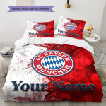 Kohandatud nimi FC Bayern M&uuml;nchen Voodipesu, Tekikomplekt Tekikate Padjap&uuml;&uuml;r Kodu S&uuml;nnip&auml;evakingitus(1 * tekikott + 2 * padjap&uuml;&uuml;ri, ilma s&uuml;damikuta) -HE61 135x200cm