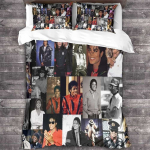 Michael Jackson Tekikott Padjap&uuml;&uuml;r Voodipesu Komplekt Jackson Tants ja Muusika T&auml;hed Kodu &Uuml;hiselamu Toa Dekoor 135x200cm black