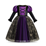 Maleficent Halloweeni T&uuml;drukute Printsessi Kleit: Kummitus pruudi n&otilde;ia vampiiri kost&uuml;&uuml;m 120 cm black