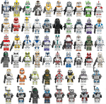 Star Wars Sarja Ehitusklotsid 56 Stiili Minikujud Relvadega, DIY Klotsid Puslem&auml;nguasi Kingituskomplekt Lastele