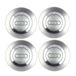 4 tk auto veljekeskatted 8E0601165 4E0601165A m&auml;rk velje kate Audi A3 A4 A5 A6 S6 S8 TT A8 Quattro embleemTarvikud