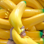 Simulatsioon Jumbo Pehme Banaan Hiiglaslik Aeglaselt T&otilde;usev Sensoorne M&auml;nguasi Stressi Leevendav Lauatarvik Simulatsioonibanaan M&auml;nguasi yellow