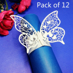 Pakis 12 Butterfly paberist salvr&auml;tikur&otilde;ngast pulmapeo kaunistamiseks