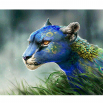 Teemantmaaling Joonisfilm Loom Leopard Ristpistes Maastiku Teemanttikandid Kodu k&auml;sit&ouml;&ouml; 20X30CM