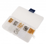 Boxed Earring Back Backing Kit 400pcs 8 styles gold 550pcs 10 styles