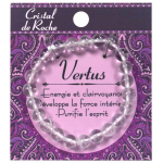 Les Tr&eacute;sors De Lily [Q6925] - Bracelet cr&eacute;ateur 'Min&eacute;ralia' cristal de roche - 8 mm valge