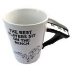 Les Tr&eacute;sors De Lily [P4177] - Keraamiline kruus 'Musicology' valge must (Klaver) - 13. 5x12. 5 cm must