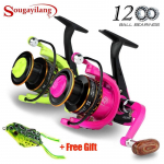 Sougayilang Reel Penggulung Senar Pancing 12BB Rasio 5.1: 1 Bahan Metal Fishing Reel/Reel Pancing 1000 roheline