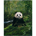 T&auml;ielik 5D Teemantmaaling Loom Panda Teemanttikandid Ristpistes Kodukaunistus K&auml;sitsi valmistatud kingitus 25x30cm