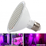 Lai valgustus E27 kasvuvalgusti taim 200 LED-i aiapirn kasvuhoone punased sinised lilled lamp