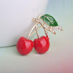 Punased &otilde;liprossid naistele Cherry pross korsa&uuml;likond rev&auml;&auml;ritihvti suurus: 3,5 * 3,0 cm