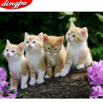 &Uuml;mmargused teemantmaalid Konn 5D Teemanttikandid Loomad Ristpistes Mosaiik M&uuml;&uuml;k Kodukaunistuse kingitus 20X30CM