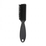 Plastist k&auml;epidemega juuksepuhastushari Barber Neck Duster soovimatu karvaeemaldus kamm juuste kujundamine must