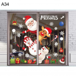 Puntos Kodu j&otilde;ulukaunistus Seinaaken Klaas Xmas Kleebised Kleebised Patch Decor A34
