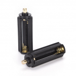 2 tk plastikust akukarp, 3 Aaa to 18650 aku muundur must