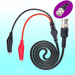 10 cm BNC Q9 kahe alligaatorklambriga ostsilloskoobi testsondi juhtmed kaablid pistik Kahe testri t&ouml;&ouml;riistad elektriliseks t&ouml;&ouml;ks