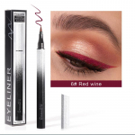 6 v&auml;rvi matt silmapliiats Kiiresti kuivav v&auml;rviline vedel silmapliiats kauap&uuml;siv mittem&auml;&auml;rduv matt lauv&auml;rv 1# Black