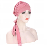 Naised moslemi turban hijab v&auml;hi peasall Kemo juuste v&auml;ljalangemise m&uuml;ts Lilletr&uuml;kiga peakatted s&auml;rav roosa v&auml;rv