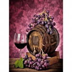 5D Teemantmaal T&auml;ispuur &uuml;mmargune Viinamarja Teemanttikandid Soodus Vein Rhinestones Mosaiik Seinakunst 40x50cm Full Round 20x30CM